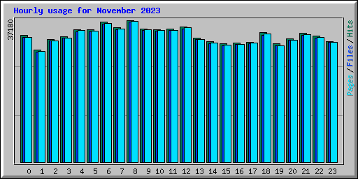 Hourly usage for November 2023