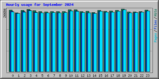 Hourly usage for September 2024